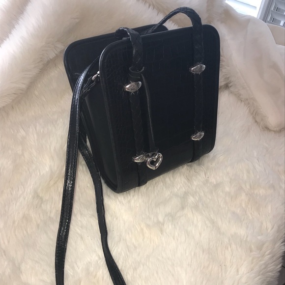 Brighton Black Cross Body/Top Handel Bag - Picture 8 of 8